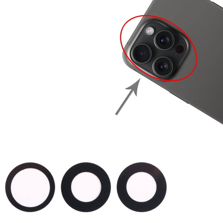 For iPhone 15 Pro Max 3 in 1 Rear Camera Lens, For iPhone 15 Pro Max