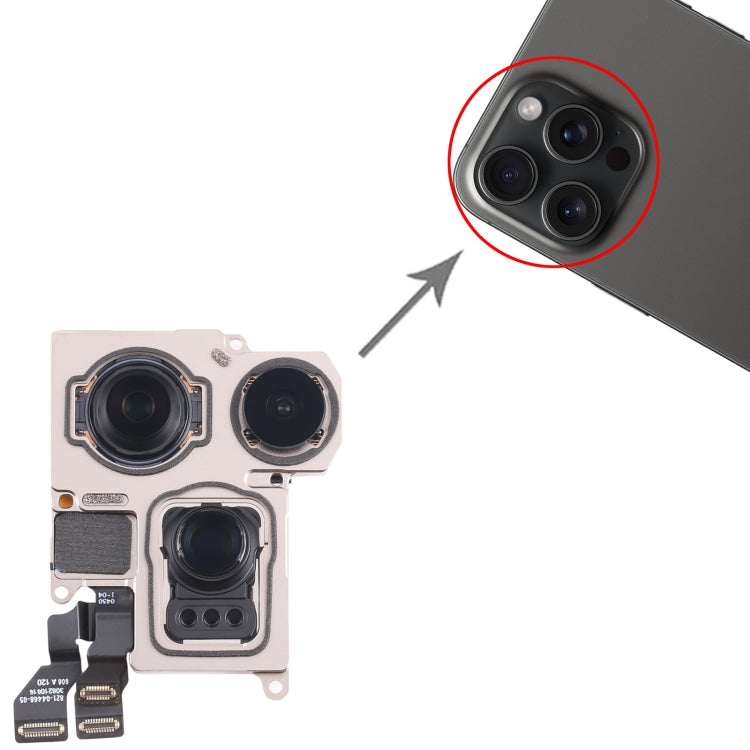 Ricambio fotocamera posteriore per iPhone 15 Pro Max