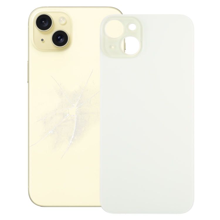 Copribatteria posteriore in vetro con foro grande per fotocamera di facile sostituzione per iPhone 15 Plus, For iPhone 15 Plus(Not Disassemble)