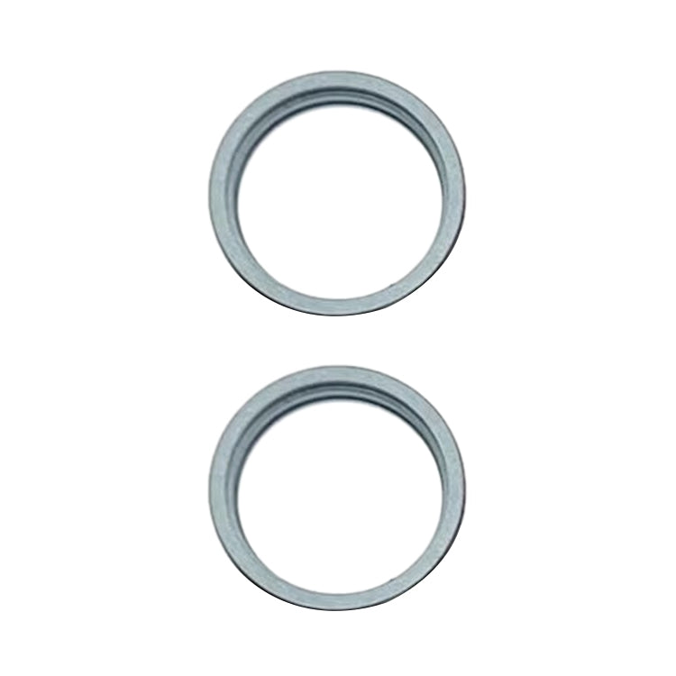 For iPhone 15/15 Plus 2pcs/set Metal Outer Protective Ring with Glass Lens for Rear Camera, For iPhone 15 / 15 Plus