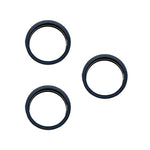 For iPhone 15 Pro / 15 Pro Max 3pcs/set Metal Outer Protective Ring with Glass Lens for Rear Camera, For iPhone 15 Pro / 15 Pro Max