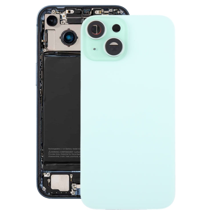 Per iPhone 15 Plus Cover posteriore della batteria in vetro con copriobiettivo della fotocamera, For iPhone 15 Plus (with Camera Cover)