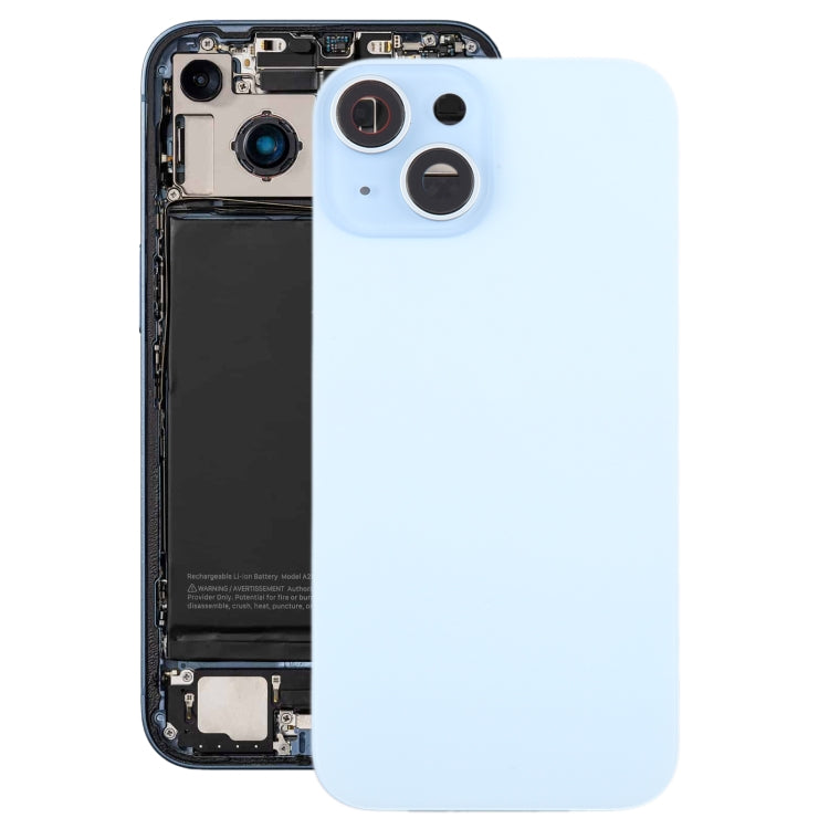 Cover posteriore vetro con copriobiettivo per iPhone 15 Plus
