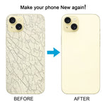 Cover posteriore vetro con copriobiettivo per iPhone 15 Plus