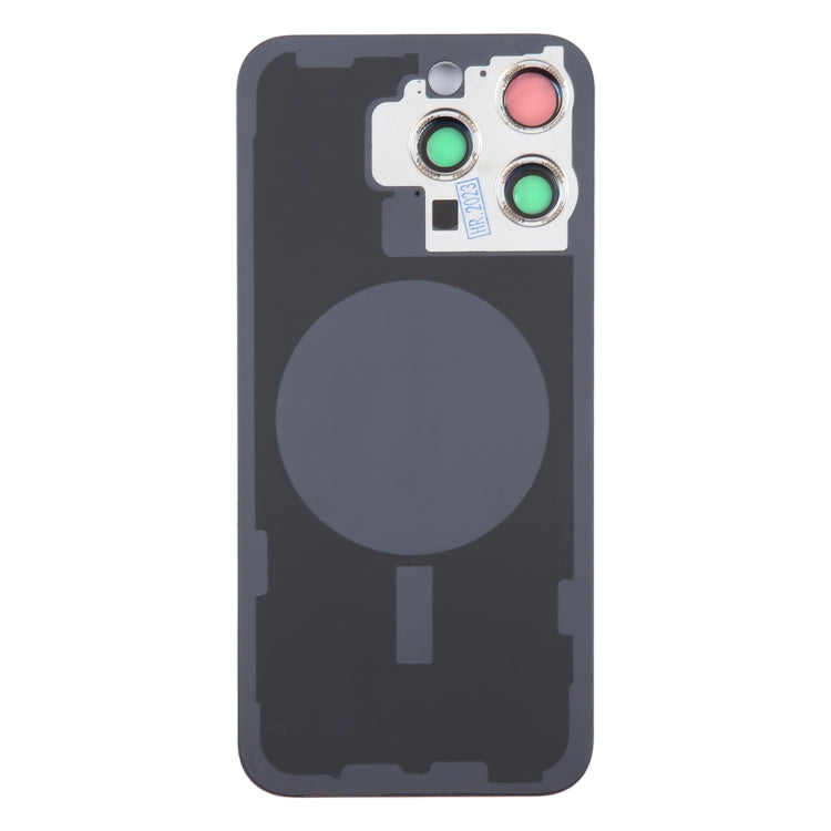 For iPhone 15 Pro Glass Battery Back Cover with Camera Lens Cover, For iPhone 15 Pro(with Camera Cover)