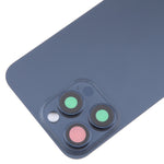 Cover posteriore vetro con copriobiettivo per iPhone 15 Pro