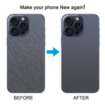Cover posteriore in vetro per iPhone 15 Pro Max con copriobiettiv