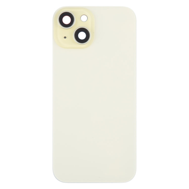 For iPhone 15 Back Battery Cover with Camera Lens Cover + MagSafe Magnet, For iPhone 15 (with MagSafe)