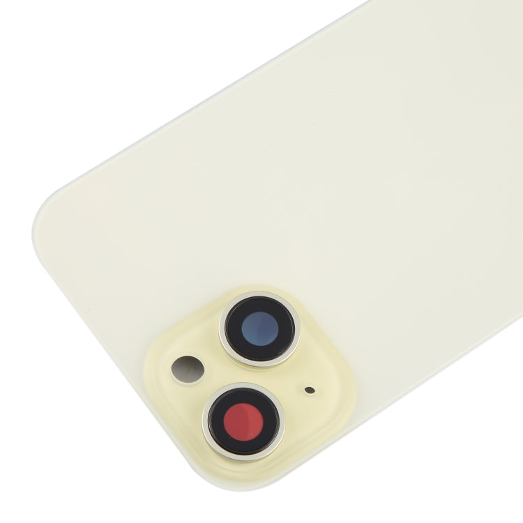 For iPhone 15 Back Battery Cover with Camera Lens Cover + MagSafe Magnet, For iPhone 15 (with MagSafe)