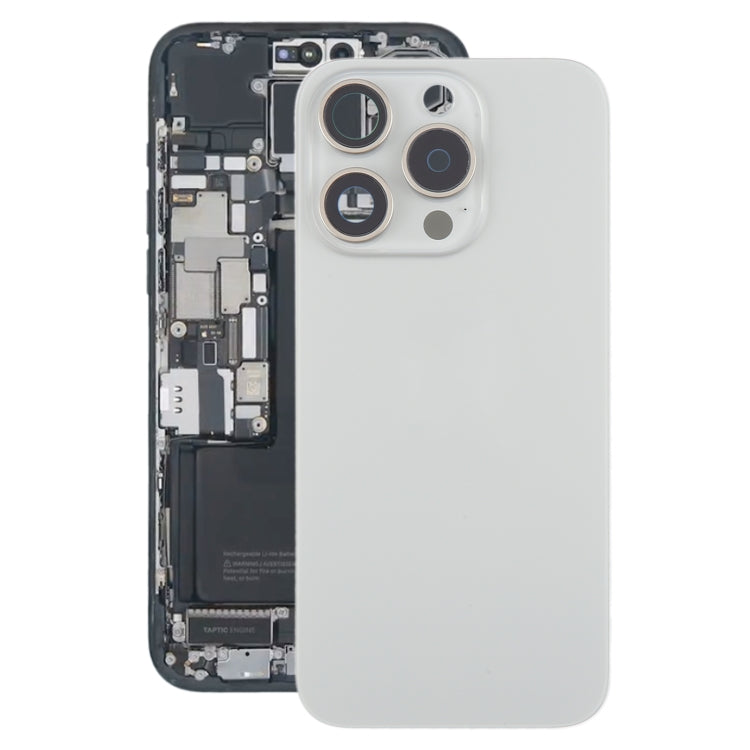 For iPhone 15 Pro Battery Back Cover with Camera Lens Cover + MagSafe Magnet, For iPhone 15 Pro (with MagSafe)