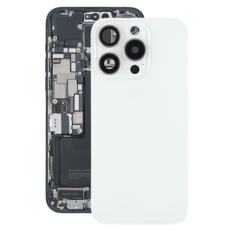 For iPhone 15 Pro Battery Back Cover with Camera Lens Cover + MagSafe Magnet, For iPhone 15 Pro (with MagSafe)