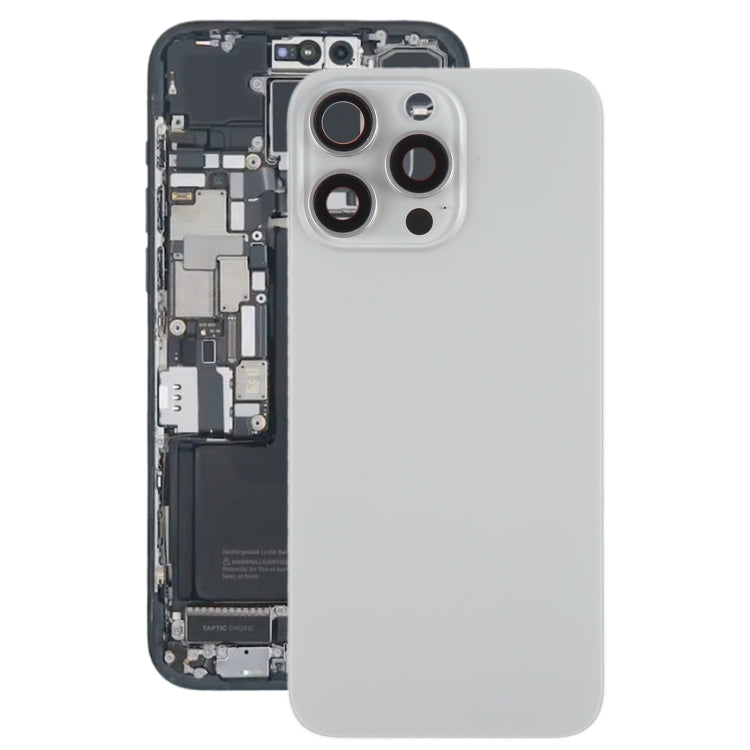 For iPhone 15 Pro Max Battery Back Cover with Camera Lens Cover + MagSafe Magnet, For iPhone 15 Pro Max (with MagSafe)