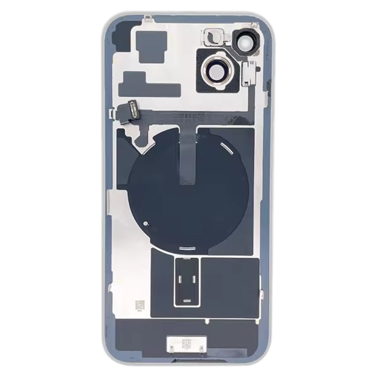 Per iPhone 15 Plus Cover posteriore in vetro con batteria e supporto flash + modulo di ricarica wireless, For iPhone 15 Plus