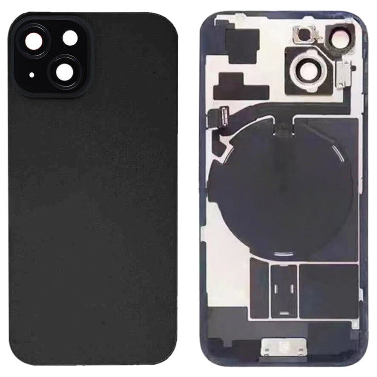 Per iPhone 15 Cover posteriore in vetro con batteria e supporto flash + modulo di ricarica wireless, For iPhone 15