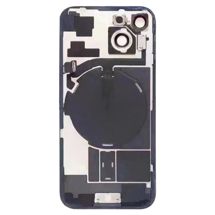 Per iPhone 15 Cover posteriore in vetro con batteria e supporto flash + modulo di ricarica wireless, For iPhone 15