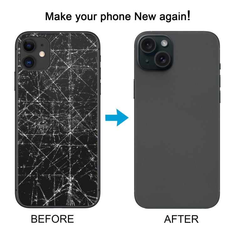 Cover posteriore per iPhone 11 effetto iP15 Pro