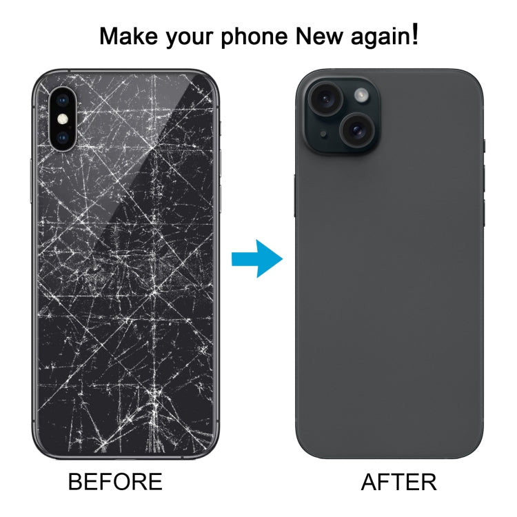 Cover posteriore con aspetto imitazione di iP15 Pro per iPhone XS, For iPhone XS to iP15 Pro