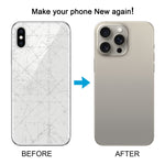 Cover posteriore per iPhone XS Max effetto iP15 Pro Max