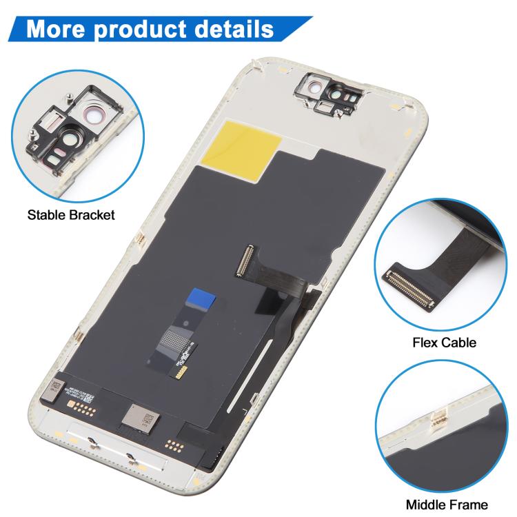 Schermo OLED rigido JK per iPhone 15 Pro, For iPhone 15 Pro