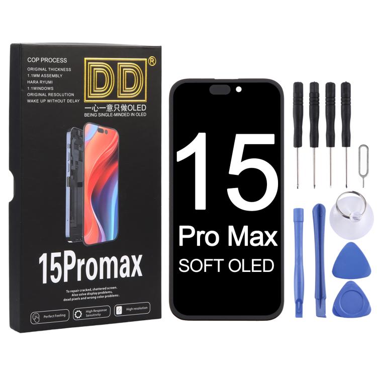 Schermo DD Soft OLED per iPhone 15 Pro Max, For iPhone 15 Pro Max(Soft OLED)