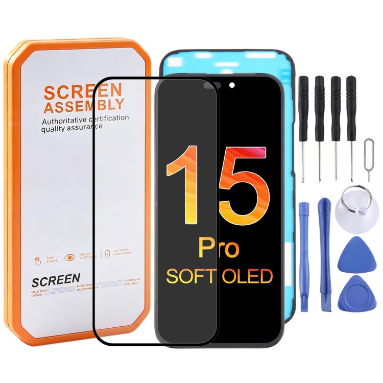 Schermo OLED morbido HXL per iPhone 15 Pro, For iPhone 15 Pro