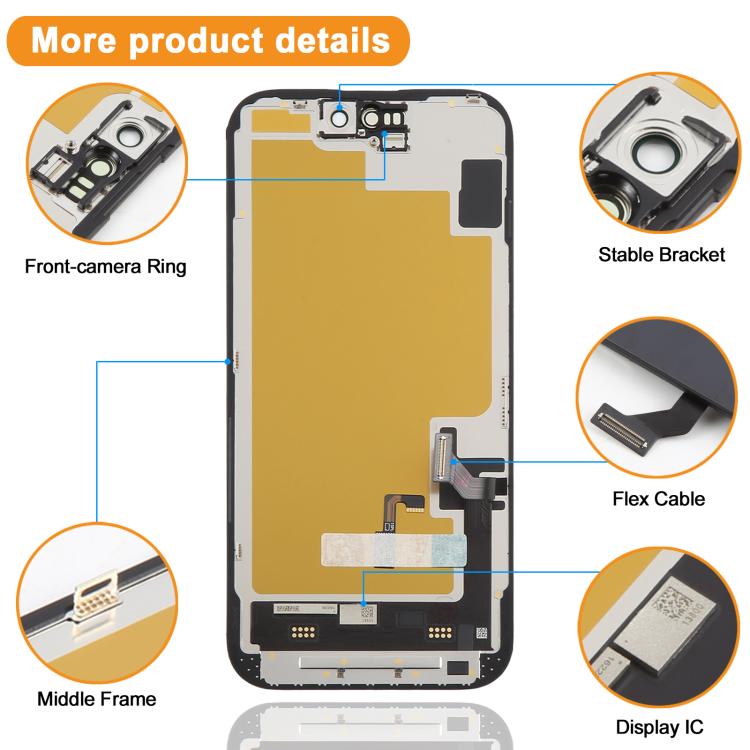 Schermo OLED morbido HXL per iPhone 15, For iPhone 15