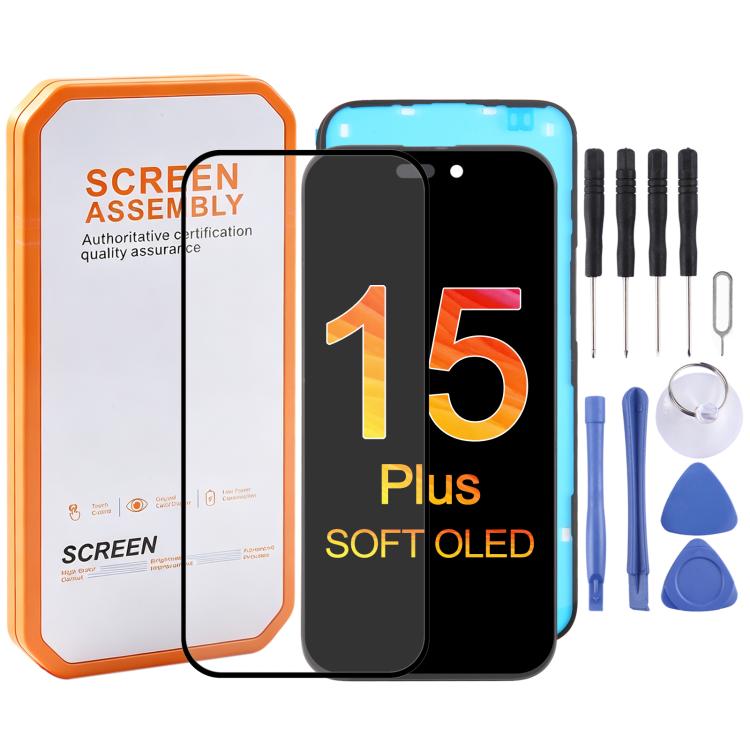 Schermo OLED morbido HXL per iPhone 15 Plus, For iPhone 15 Plus