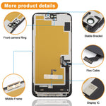 Schermo OLED morbido HXL per iPhone 15 Plus, For iPhone 15 Plus