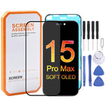 Schermo OLED morbido HXL per iPhone 15 Pro Max, For iPhone 15 Pro Max