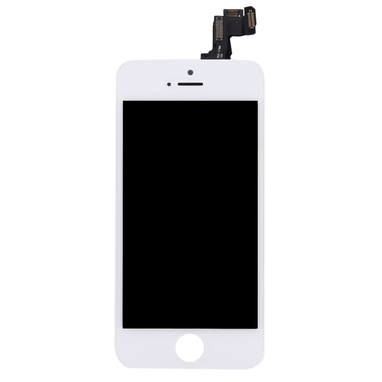 Schermo LCD e digitalizzatore assemblato completo con fotocamera frontale per iPhone 5S, 4 in 1 for i5s White, 4 in 1 for i5s Black