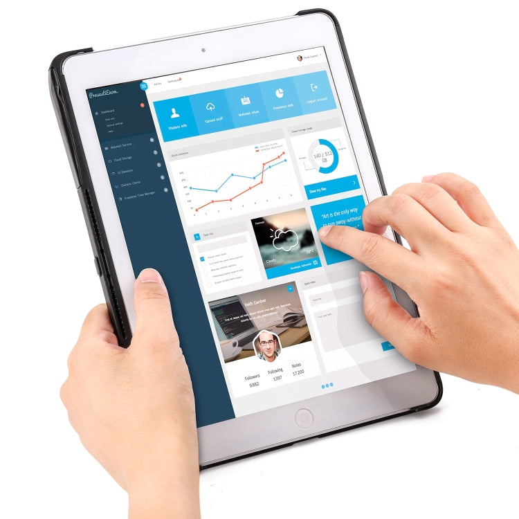 Custodia tablet con tastiera Bluetooth per iPad 9.7