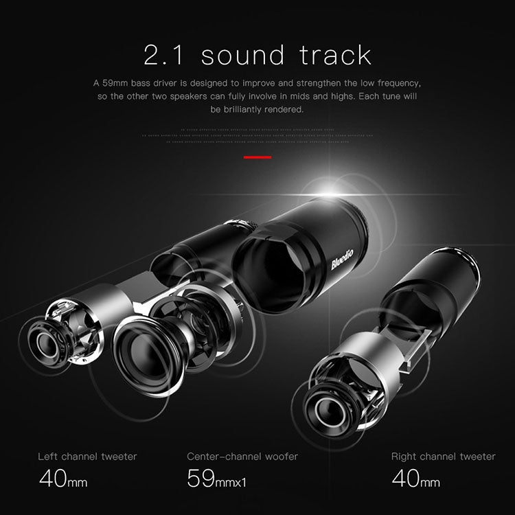 Altoparlanti Bluetooth Bluedio US con microfono