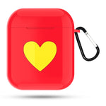 Custodia protettiva in TPU per AirPods con motivo a cuore