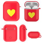 Custodia protettiva in TPU per AirPods con motivo a cuore