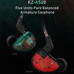 Auricolari In-Ear HiFi KZ AS10 senza microfono