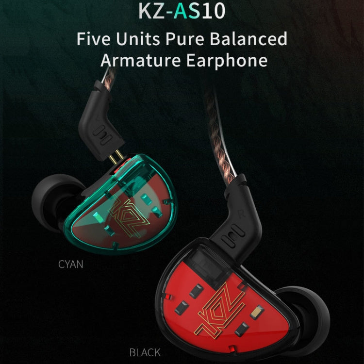 Auricolari In-Ear HiFi KZ AS10 senza microfono