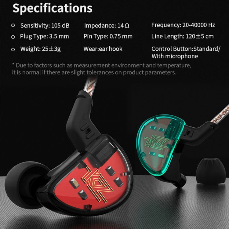 Auricolari In-Ear HiFi KZ AS10 senza microfono
