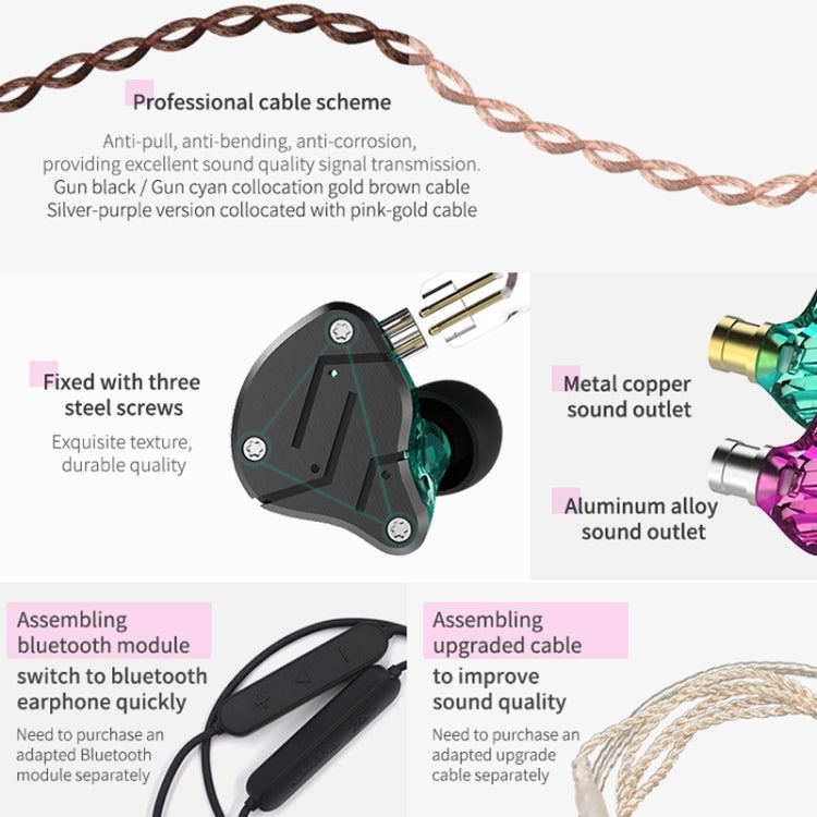 Auricolari KZ ZSN cablati HiFi Mega Bass
