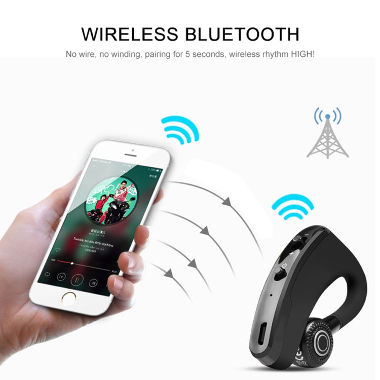 Auricolare Bluetooth V9 Wireless con Microfono