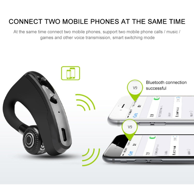 Auricolare Bluetooth V9 Wireless con Microfono