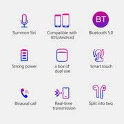 Auricolare Bluetooth TWS Sport i9 Touch Wireless