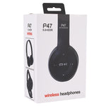 Cuffie Bluetooth Wireless Pieghevoli P47 con Jack 3,5 mm