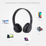 Cuffie Bluetooth Wireless Pieghevoli P47 con Jack 3,5 mm
