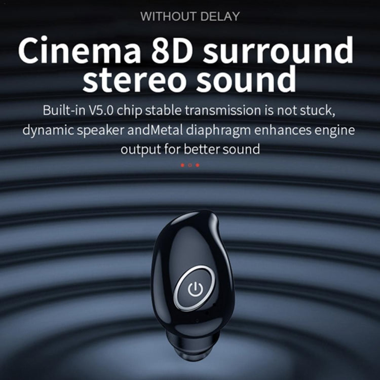 Auricolari wireless V21 Mini Bluetooth V5.0 con scatola ricarica