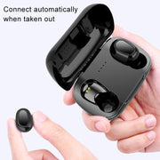 Auricolari Bluetooth 9D L-21 con ricarica