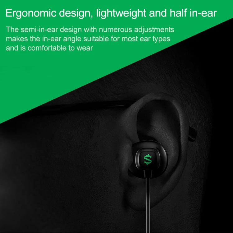 Auricolare da gioco semi-in-ear con controllo via cavo originale Xiaomi Black Shark da 3,5 mm, chiamate di supporto, lunghezza cavo: 1,2 m