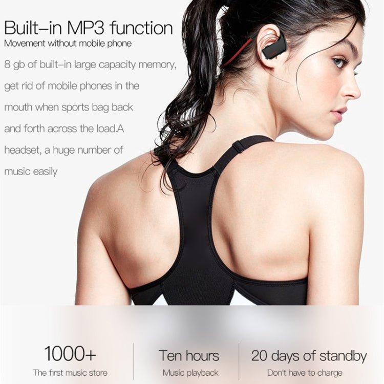 Auricolare Bluetooth sportivo wireless J2 Bluetooth 4.2 binaurale sospeso, memoria integrata