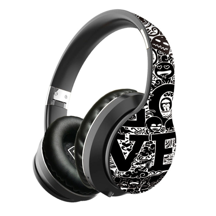 Auricolare Bluetooth V5.0 Wireless con motivo Graffiti