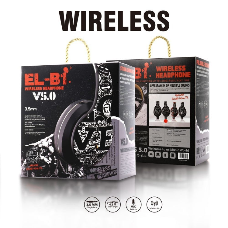 Auricolare Bluetooth V5.0 Wireless con motivo Graffiti