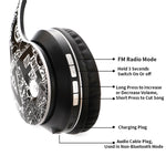 Auricolare Bluetooth V5.0 Wireless con motivo Graffiti